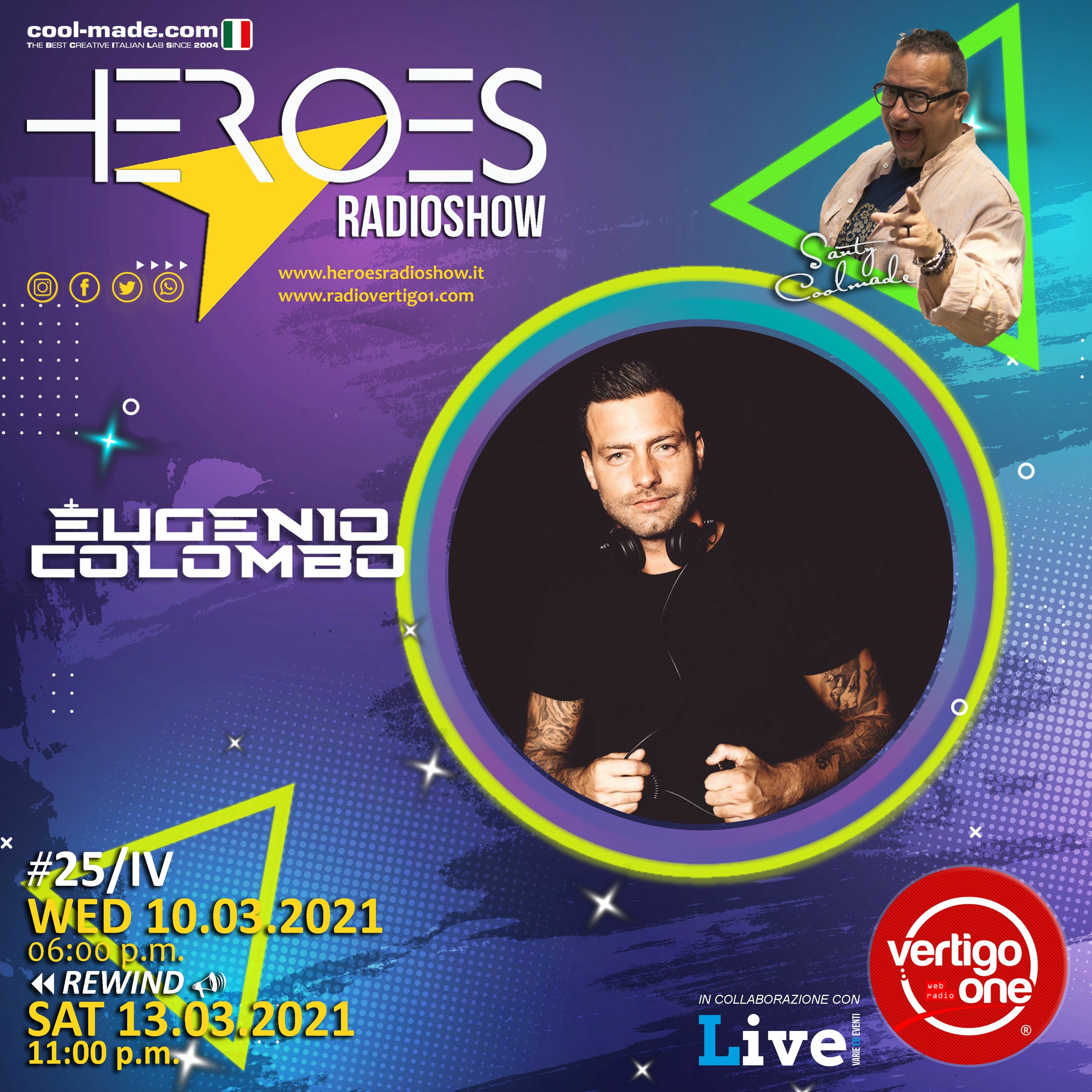 #25/2020-21> HEROES RadioShow - Special Guest EUGENIOCOLOMBO episode artwork