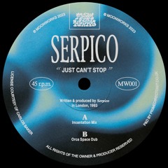 Premiere: B1 - Serpico - Just Can't Stop (Orca Space Dub) [MW001]