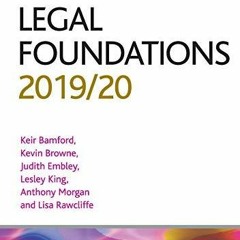 [PDF READ ONLINE] Legal Foundations 2019/2020 (CLP Legal Practice Guides)