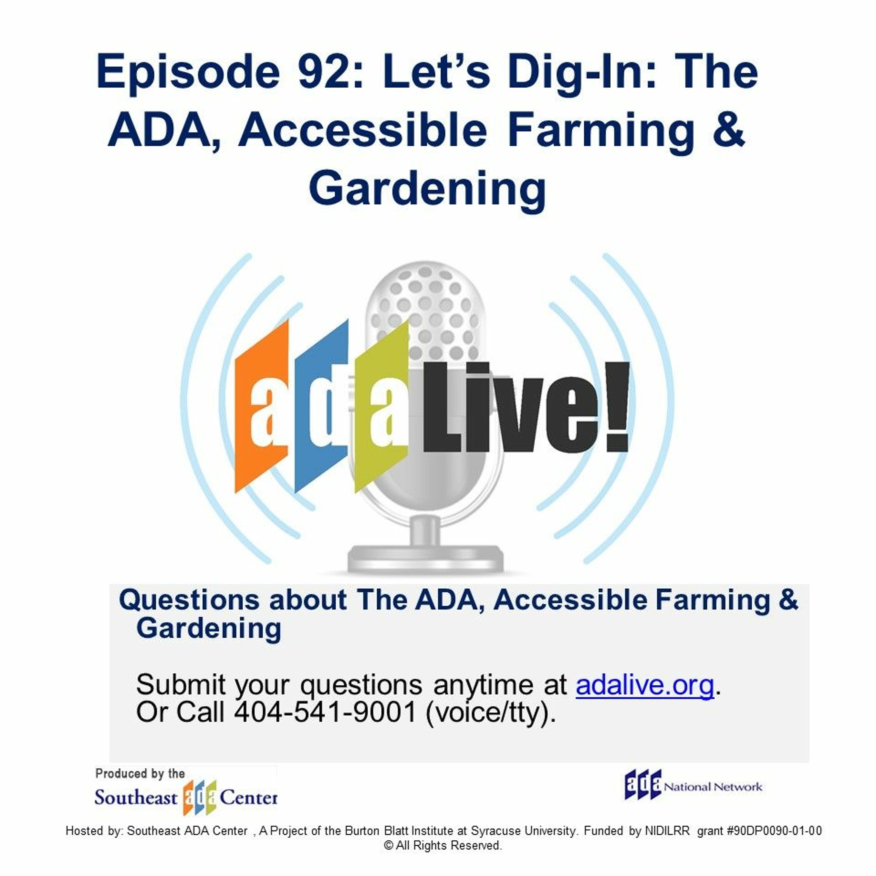 Episode 92: Let’s Dig-In: The ADA, Accessible Farming & Gardening episode artwork