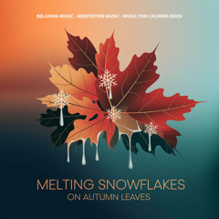 Melting Snowflakes on Autumn Leaves
