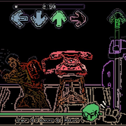 Lore 8bit Cover (VS Ourple guy fnf mod)