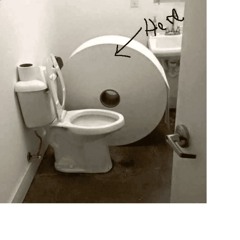 in the bathroom