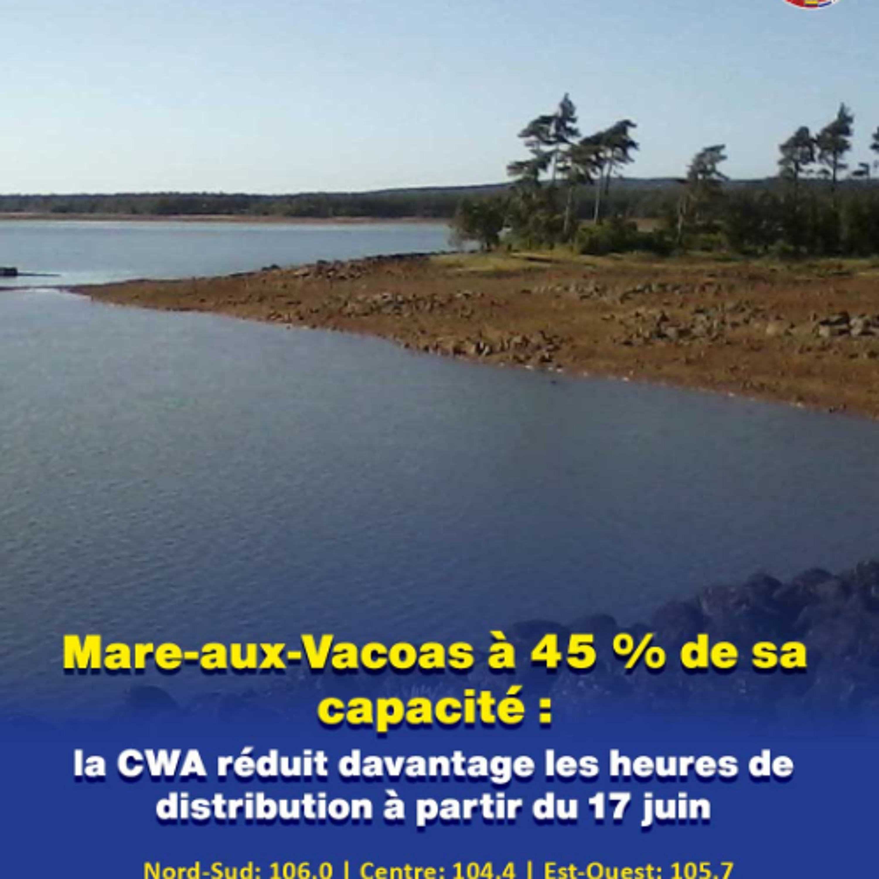 Mare-aux-Vacoas à 45 % de sa capacité : la CWA réduit davantage les heures de distribution à partir du 17 juin episode artwork