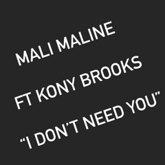 I Don't Need You Ft. Kony Brooks