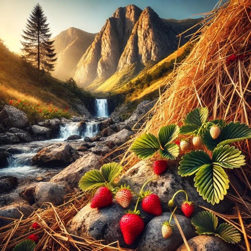 Blushing strawberries