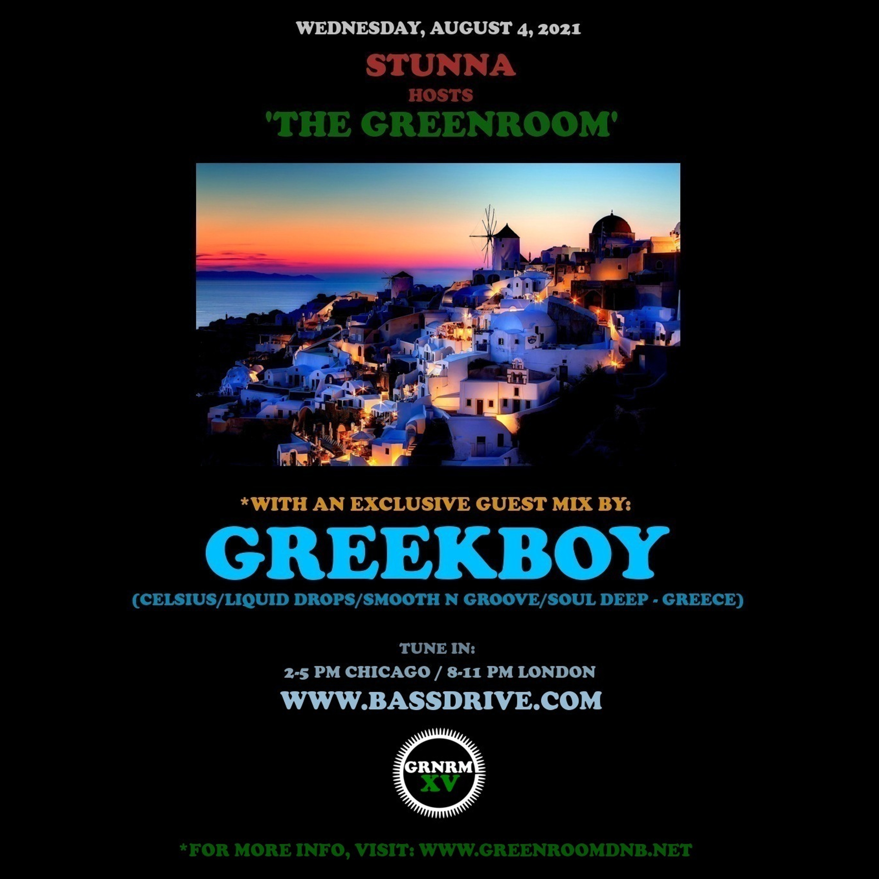 STUNNA Hosts THE GREENROOM with GREEKBOY Guest Mix August 4 2021 episode artwork