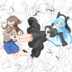 SCHIZO GIRL attacks AUTISTIC GIRL (DROPKICK)