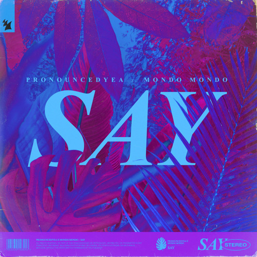 pronouncedyea x Mondo Mondo - Say