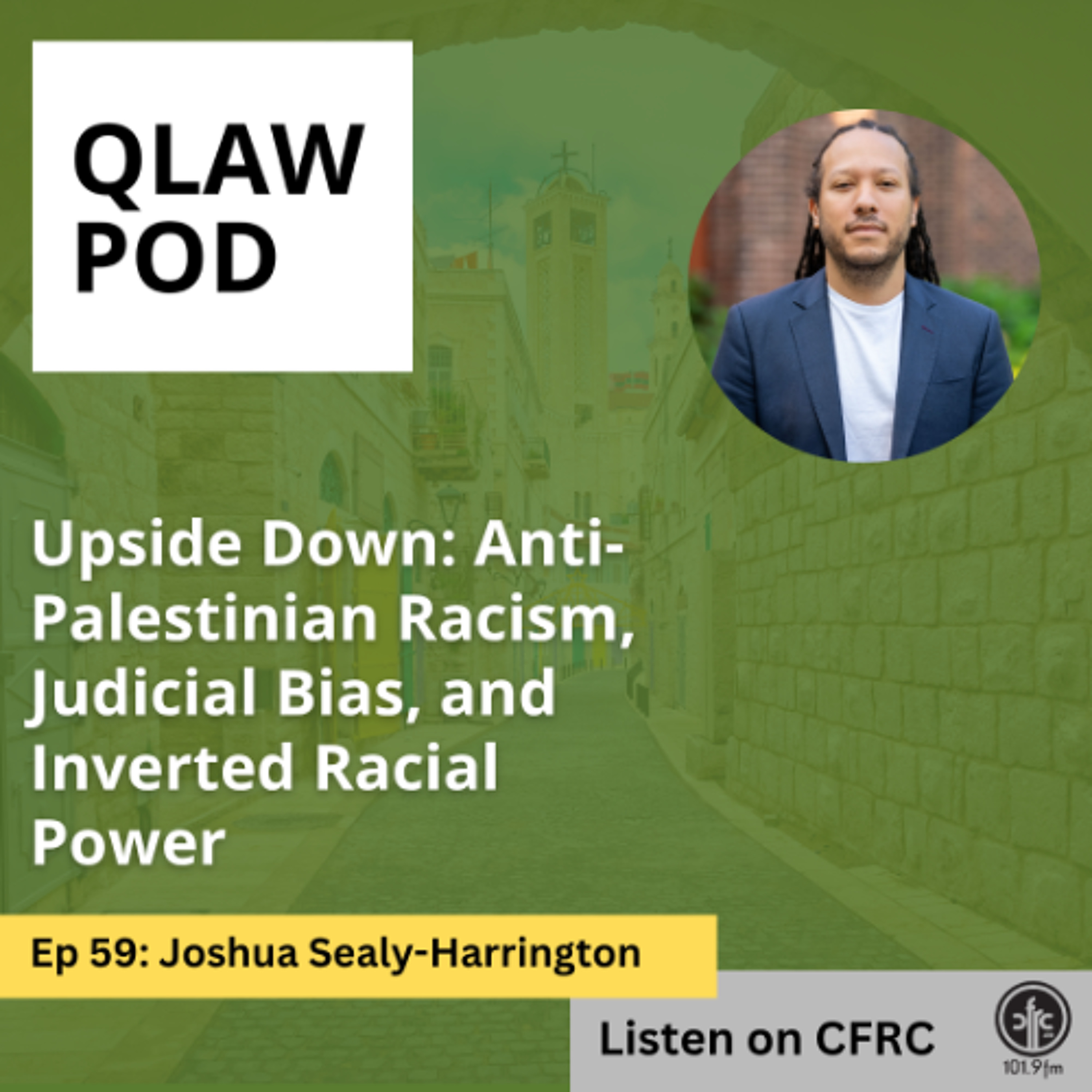 Qlaw Pod - Episode 59 - Anti-Palestinian Racism episode artwork