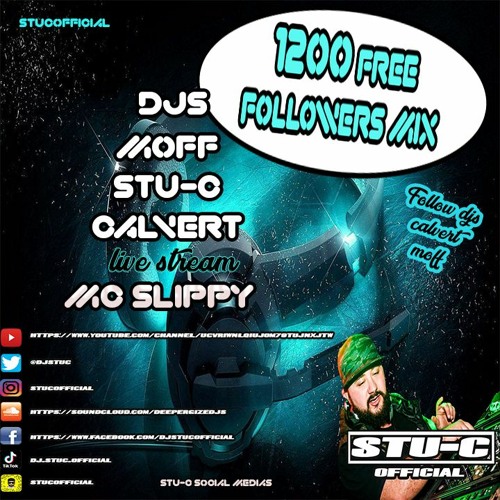 DJS MOFF - STU-C - CALVERT MC SLIPPY - 1200 followers mix