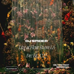 DJ Spider Live at Fleur Room LA Dec 1st 2022 - 4 Hour Mix