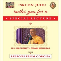 Lessons From Corona By HH Radhanath Swami at ISKON Juhu on 26 Jan 2021