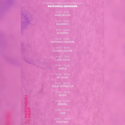 Patchouli Sessions - Klaudia (Glittcherz) International Women's Day 2025 Mix