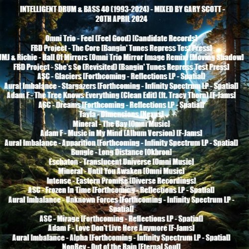 Intelligent Drum and Bass 40 (1993-2024) - Mixed By Gary Scott - 20th April 2024