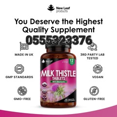 Milk Thistle Tablets 4000mg - 80% Silymarin High Strength