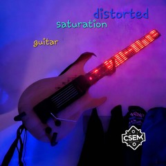 Distorted saturation guitar