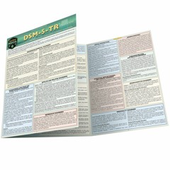 PDF BOOK DSM-5-TR Overview: a QuickStudy Laminated Reference Guide