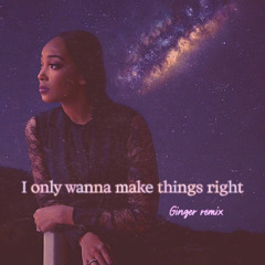 I only wanna make things right - Ginger remix (instrumental)