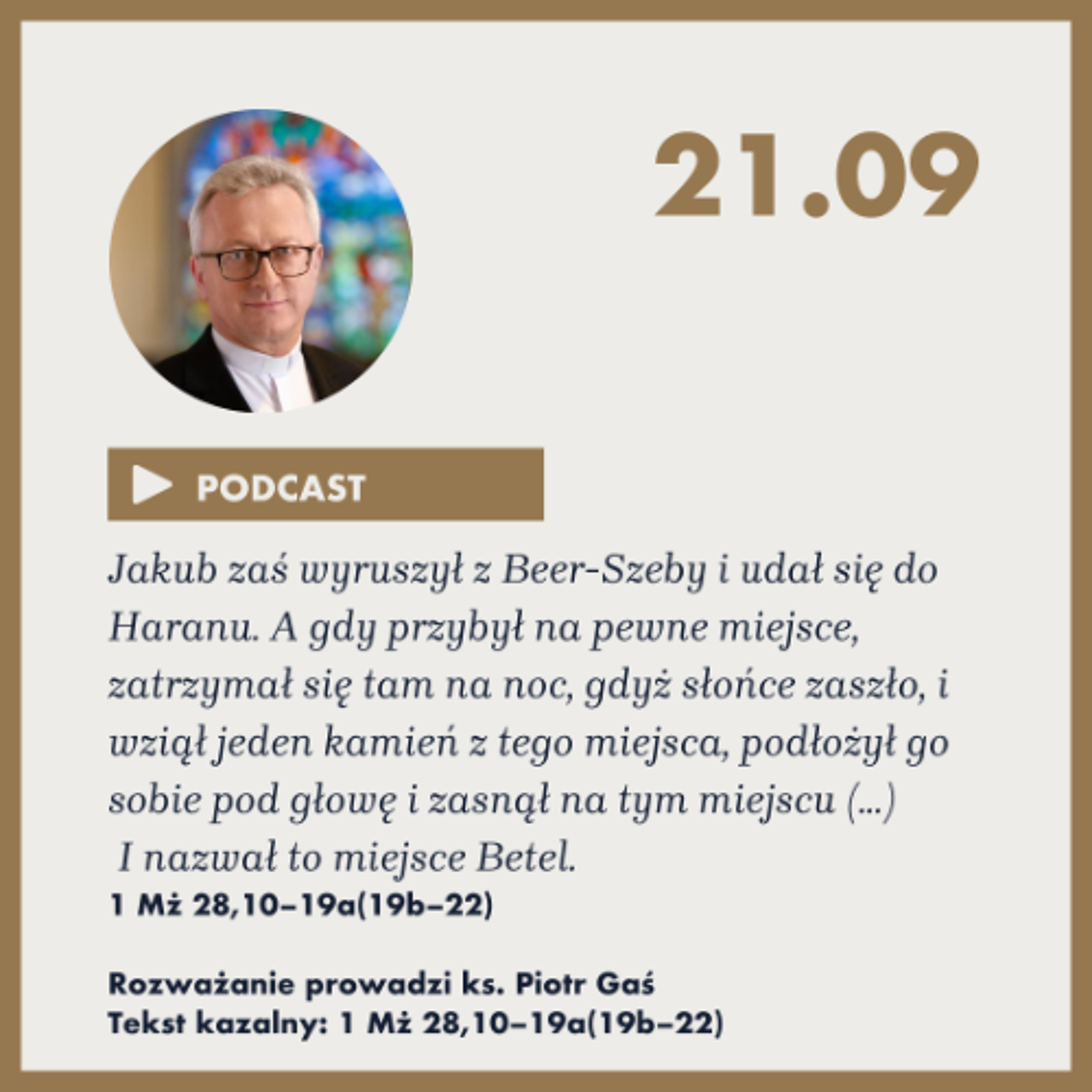 Niedziela ze Słowem, rozważanie z nabożeństwa z 21 września 2025r. episode artwork