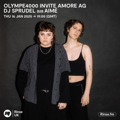 Olympe4000 invite Amore AG - Dj Sprudel B2B Aimé - 16 Janvier 2024