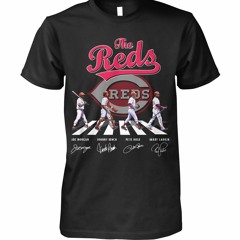 Abbey road Cincinnati Reds signatures shirt