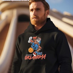Oklahoma City Thunder OKC skeleton cartoon shirt