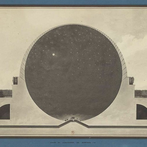 Étienne-Louis Boullée, Cross Section of Newton's Cenotaph