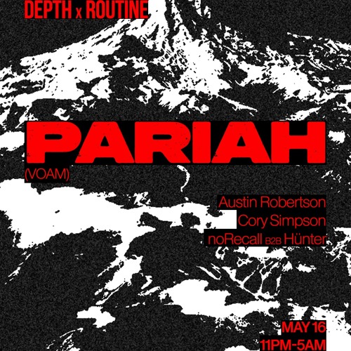 Cory Simpson live at DEPTH x ROUTINE present PARIAH