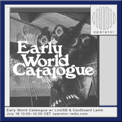 Early World Catalogue w/ LinUSB & Cardboard Lamb - 18th July 2025