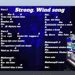 Det Blæs Det Blæs strong wind song lyric melody o.a.h made on gutar