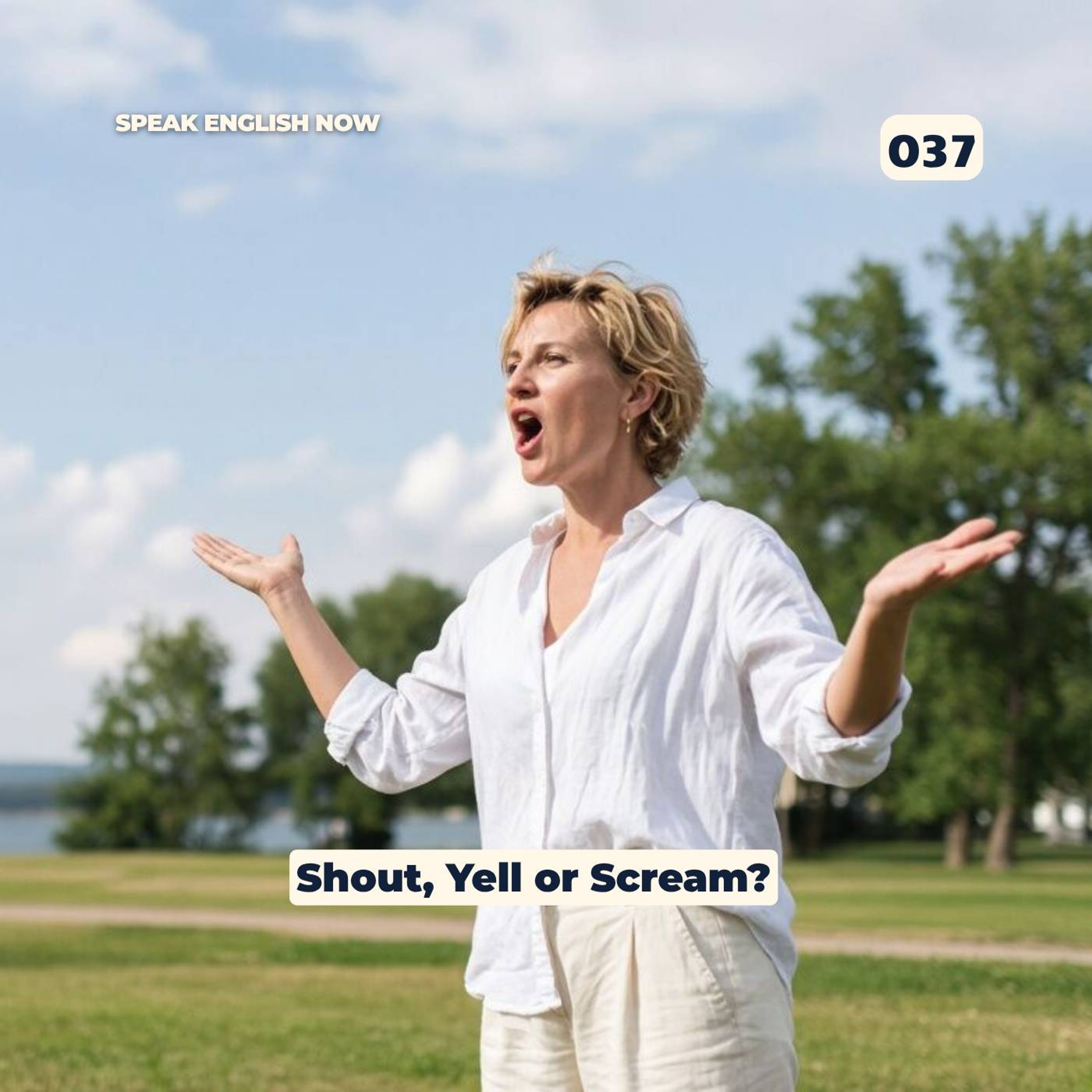 #037 The Difference between SHOUT, YELL and SCREAM with a Story episode artwork