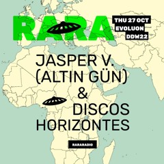 Jasper V. & Agua Rosa @ party Evoluon, Rararadio, DDW22