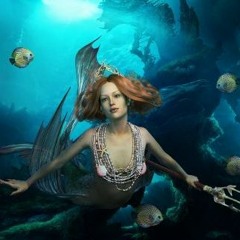 Travels Below The Sea (Mermaids Following A Submarine)