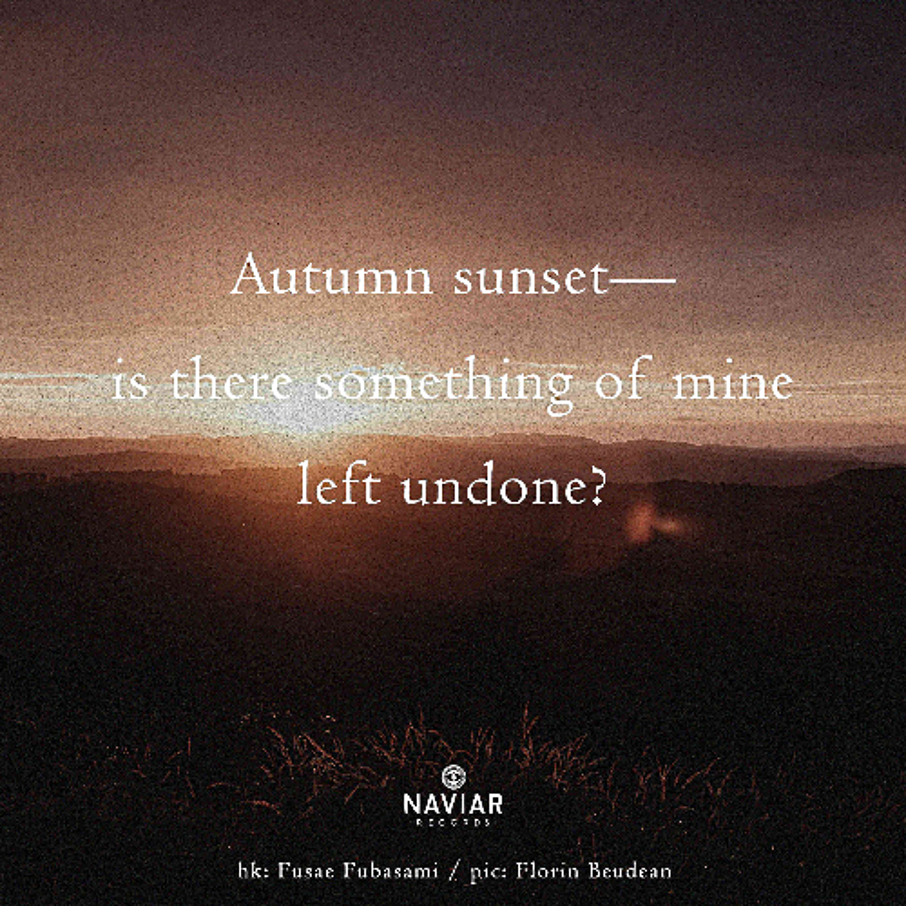 Things left undone, unremembered [naviarhaiku651] episode artwork