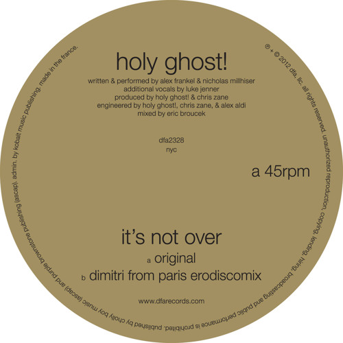 It's Not Over (Dimitri From Paris EroDiscoMix Radio Edit)