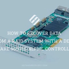 How To Recover Data From A RAID System With A Dead 3Ware 9650SE - 4LPML Controller