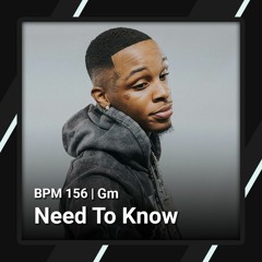 Toosii Type Beat - "Need To Know"(Prod.Armorech) Gm 156BPM