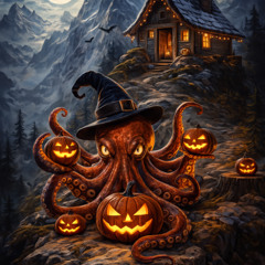 hutje op de berg-halloween-octopus--DJ DuCe