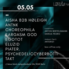 CHOREOPHILA closing set @ HRA 05.05.23 at about blank (shortened reconstruction)