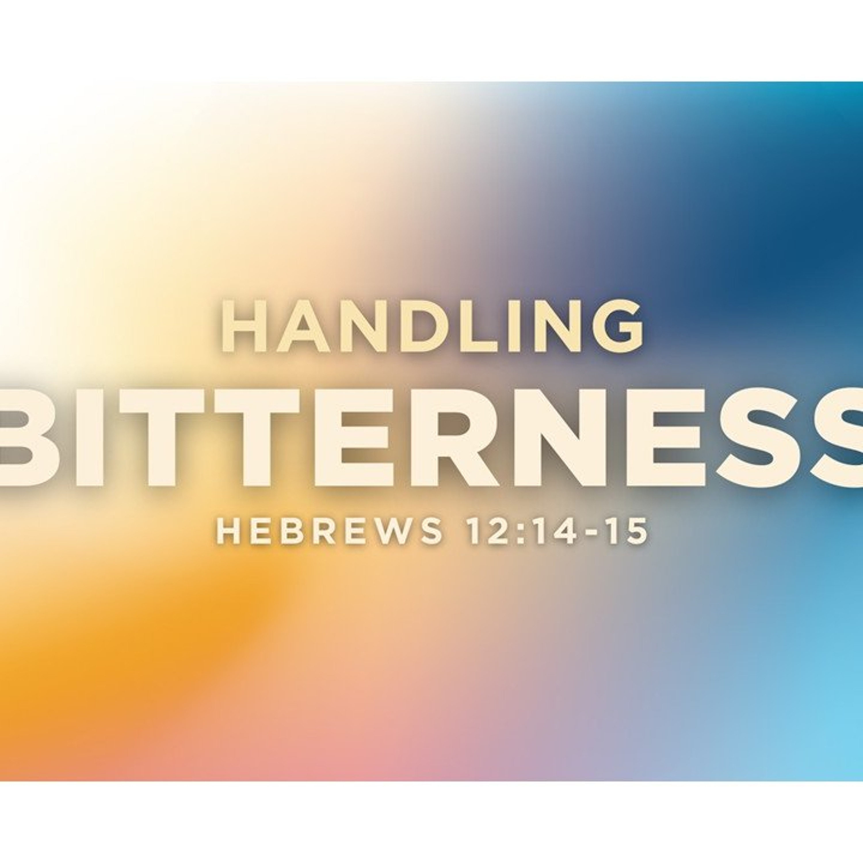 Sunday BBC Church Worship Sermon 7 19 2026 Handling Bitterness Hebrews 12 14 and 15 - Rhodes - trimmed