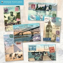 [FREE] PDF 💑 Vintage Postcards 2017 - 12inch x 12inch Hanging Square Wall Photograph