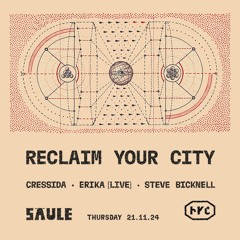 Reclaim Your City x Säule | 21.11.2024