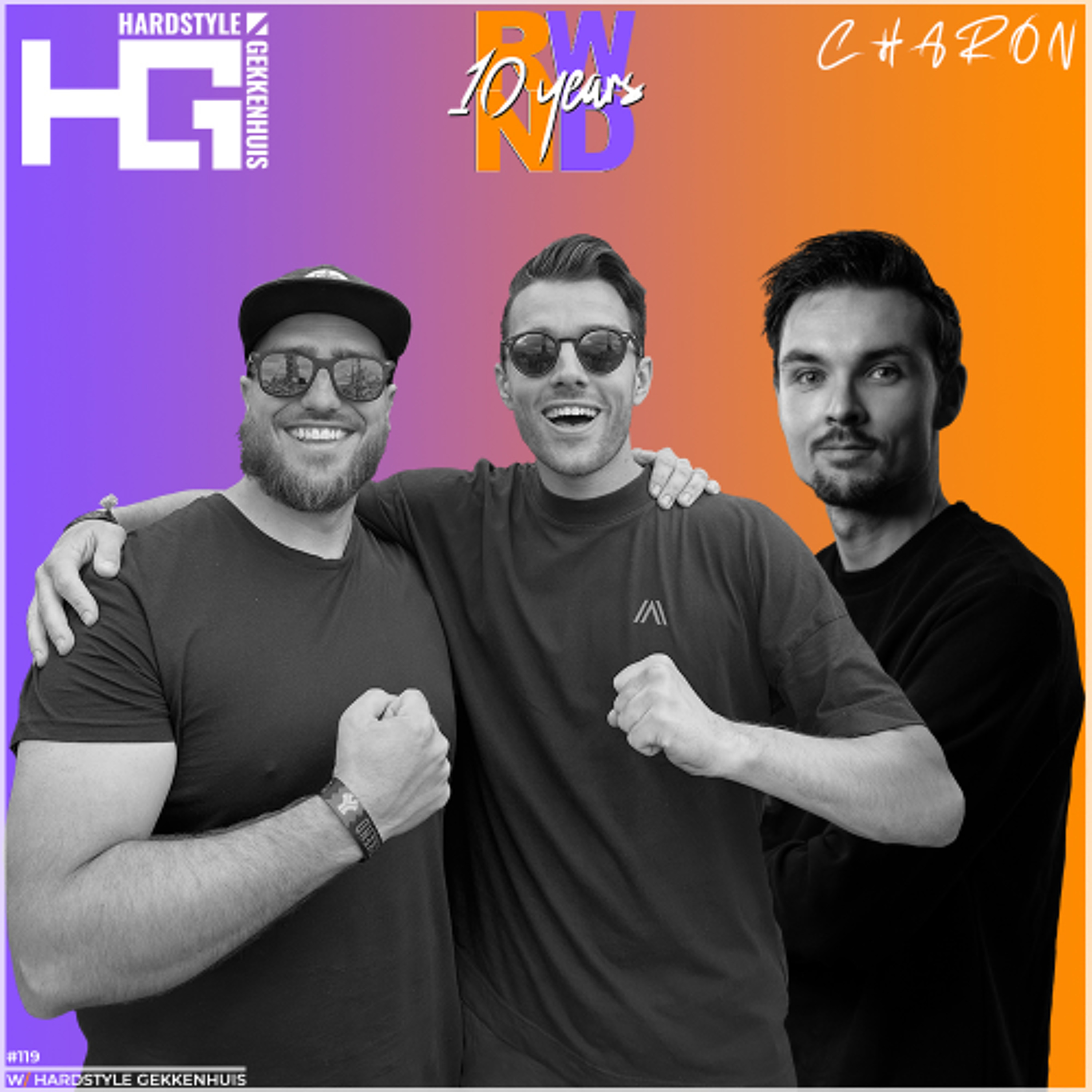 Charon pres. RWND 10 YEARS | w. Hardstyle Gekkenhuis episode artwork