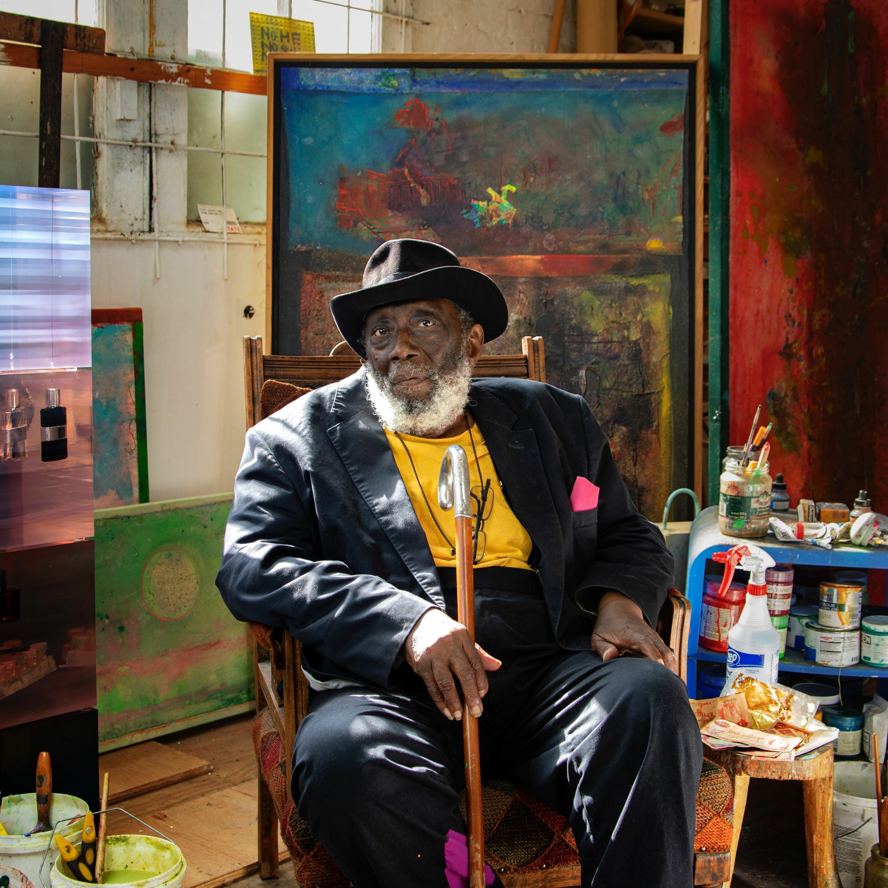 Land of Many Waters - Frank Bowling