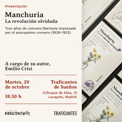 Presentación del libro "Manchuria, la revolución olvidada"
