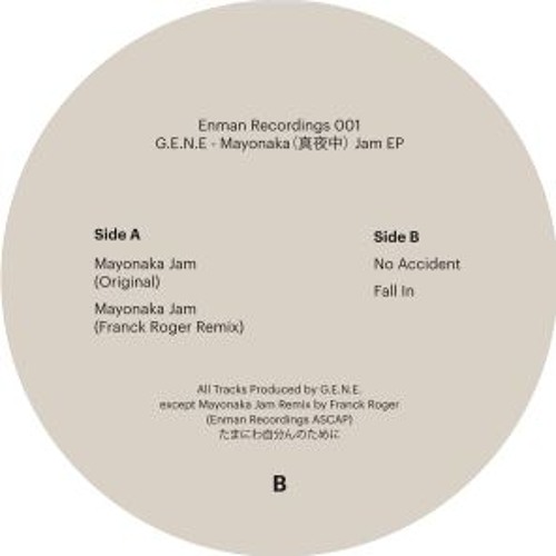 G.E.N.E. / Mayonaka Jam EP (Franck Roger Remix) G.E.N.E. / Mayonaka Jam EP (Franck Roger Remix)