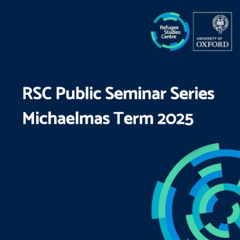 Public Seminar Series, Michaelmas Term 2025