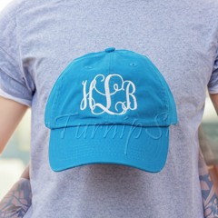 Ladies' Monogram Baseball Cap - Custom Color Hat and Embroidery