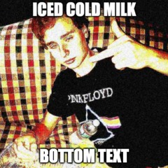 iced cold milk